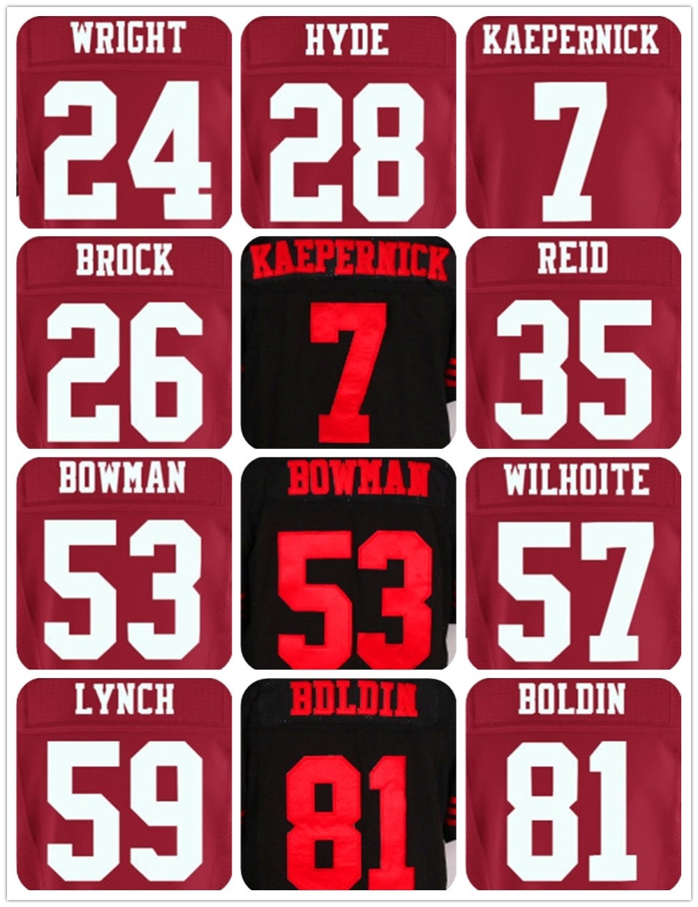 49ers jersey font