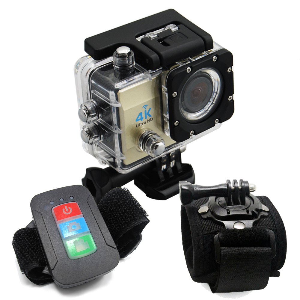 4K WIFI Sport Outdoor Waterproof HD Video Action Camera with Remote