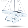 VALLKIN LED Acrylic Pendant Light Lamp Hanging Lighting Ceiling Lamps Fixtures for Bedroom Dining Room Hotel