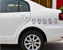 2 Size Car Styling Funny Rabbit Tuski Car Stickers Decals for Tesla Chevrolet Volkswagen Honda Hyundai