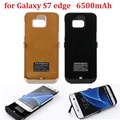 Free shipping 6500mAh External Backup Battery Charger Case for Samsung Galaxy S7 edge Power Case Charger