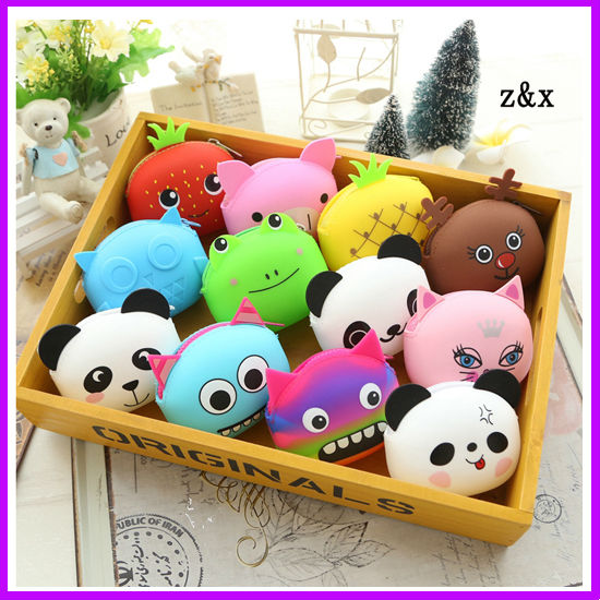 Image of Hot Cute Cartoon Animal Silicone Coin Purse Women Candy Mini Wallets Girls Rubber Purse Bag