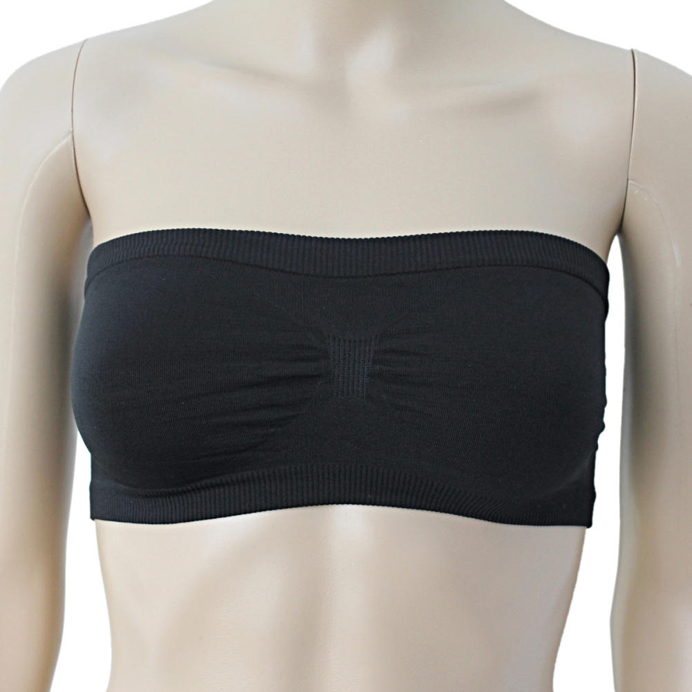 2016 Hot font b Women b font Ladies Sexy Comfortable Seamless Elastic Strapless Crop Tops Wireless