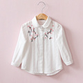 VORO BEVE 2017 New Baby Girl Blouses Embroidery Toddler Girls Tops Casual long Sleeve Girl Clothes