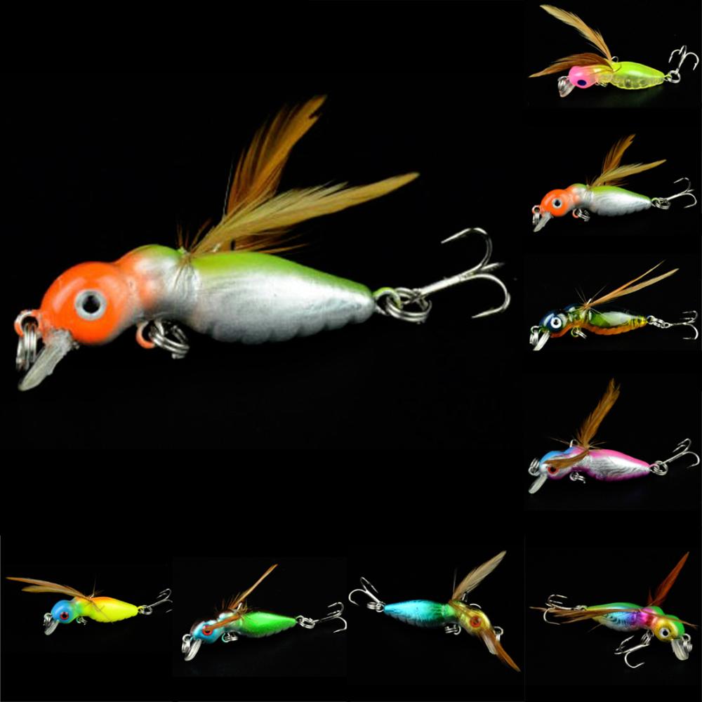 Image of 2016 Random Color Hot Sale New Promotions 1 Pcs 8-Color Cicada Baits Fishing Lures Bass Crank baits 4.5cm 3.4g Float Baits