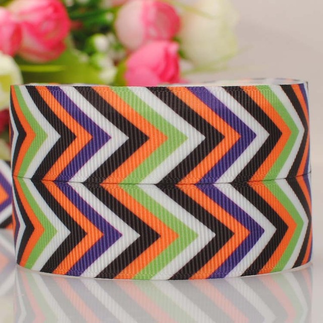 20Y 7/8"22mm new stripe pattern Halloween ribbon printed grosgrain ribbon DIY ployester ribbon