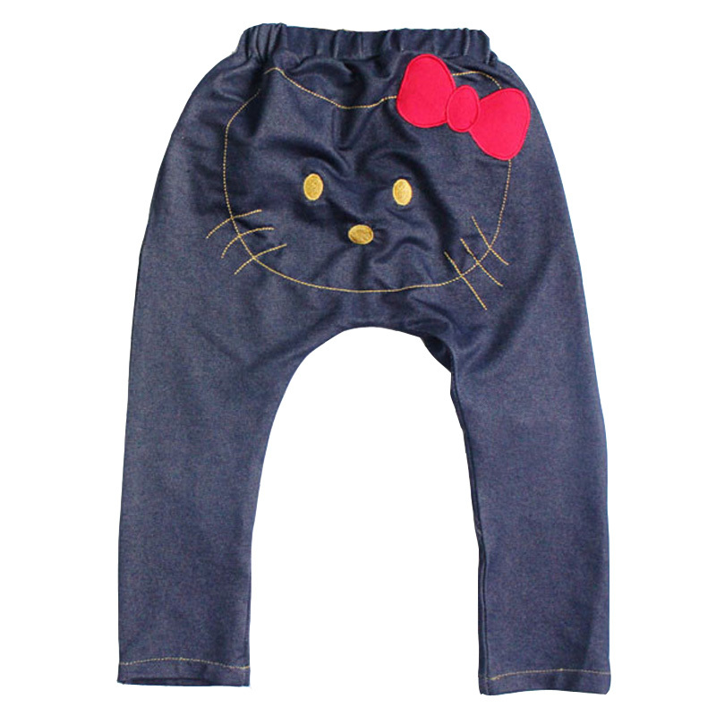 2015 new&hot baby girl jeans pants baby brand girl jeans cute bow baby girl fashion jeans baby girl casual jeans 3-8 Year
