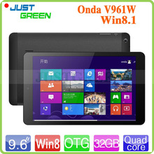 Onda V961w Win8.1 Tablet PC Intel Z3735F Quad Core 1.83GHz 9.6″ IPS Screen 2GB RAM 32GB ROM Dual Camera Built-in 3G 7000mAh