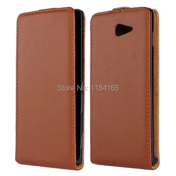 SONY-1119Z_1_Fashion Vertical Flip Genuine Leather Holster Case for Sonyxperia m2 S50h