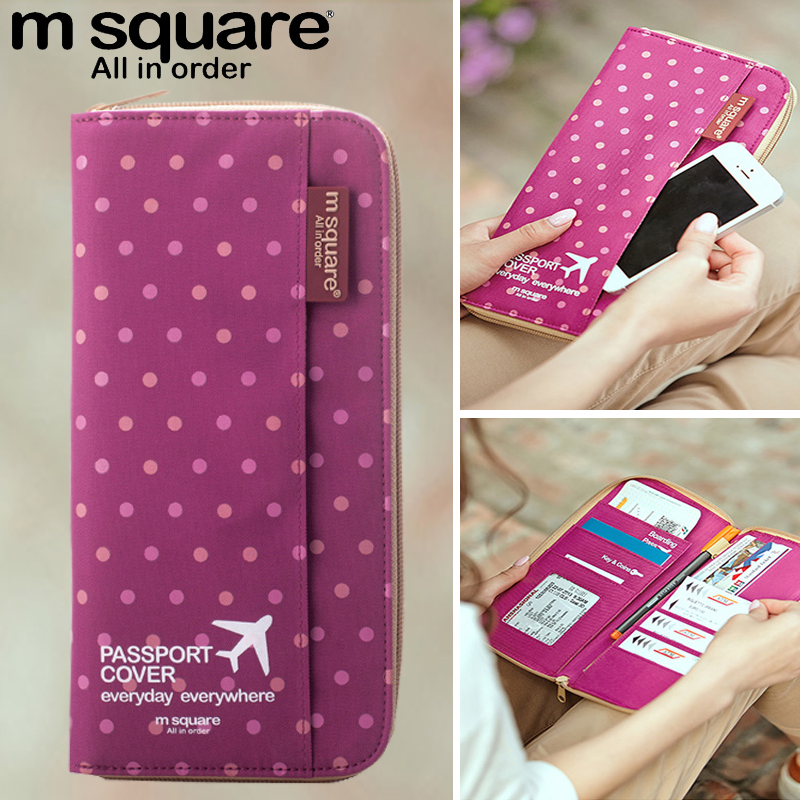 Image of M Square Passport Cover Travel Wallet Document Passport Holder Organizer Cover on The Passport Women Business Card Holder ID