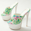 2016 Summer Women Slipper High Heels Sexy Platform Shoes Woman Pumps 16cm Super High Sandal Women