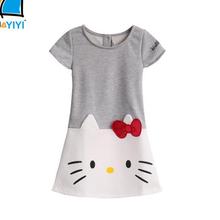 Hello Kitty Baby Girls Dresses Kids Clothes 2016 Brand Children Dress For Girls Clothes Princess Dress Christmas Vetement Fille