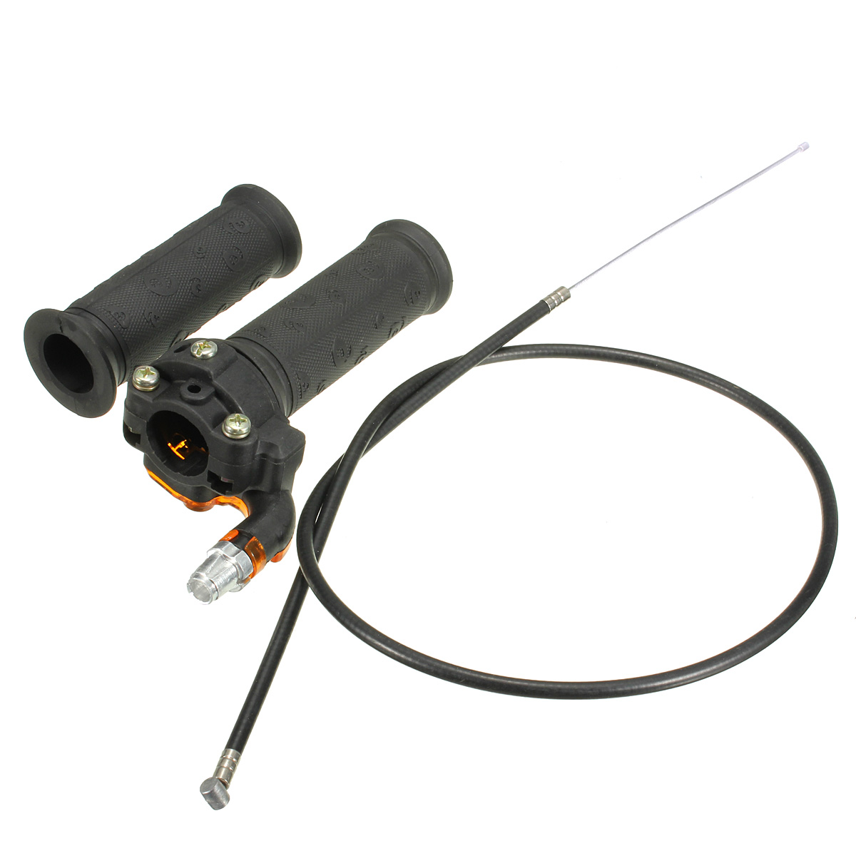 1 Pair New Twist Throttle Accelerator Grip With Cable For ATV Quad Dirt