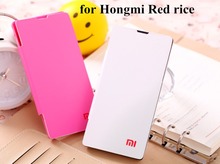 Original Leather Case Battery Housing Cover for Xiaomi Red Rice Flip Case for Hongmi Redmi MIUI