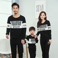 Cotton Mother Son Outfits Long Sleeve Autumn Mother Father Baby Clothes Sportswear For Ladies And Kids