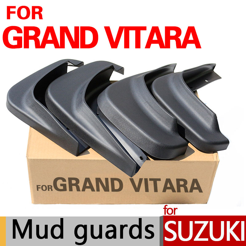 High Quality Mud Flaps For Suzuki Grand Vitara Accessories Mud Guards 2006-2014 2007 2008 2009 2010 2011 2012 2013 Car Styling