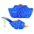 Fashion Italian Shoes With Matching Bags Set For Party African Shoe And Bag Set With Stones