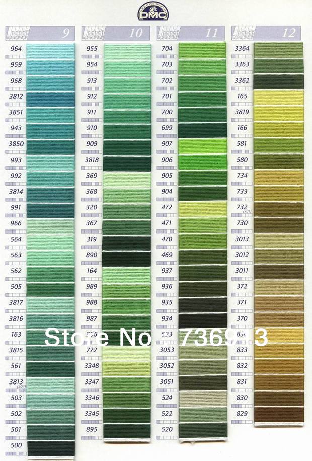 Description Picture 6 of item447 pieces  CXC Two Lables Cross Stitch / Embroidery Floss Thread