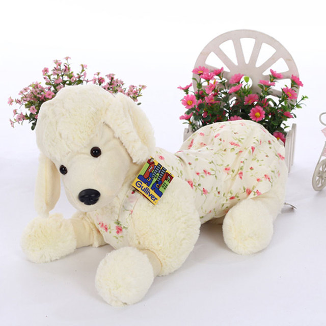 40*30 СМ Большой Kawaii Щенок Плюшевые Пудель Фаршированные Собак Мягкие Игрушки Peluche Brinquedos Плюшевые Собаки с Пальто Детей дети Девушки Подарки