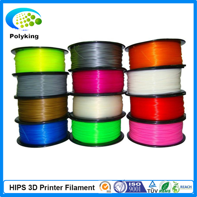2015 high quality HIPS filaments for 3D Printer in 1 75mm 3mm