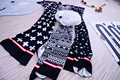 fashion Europe good quality geometric cross stars pattern knitting Baby kids swaddling Newborn Baby Air conditioning