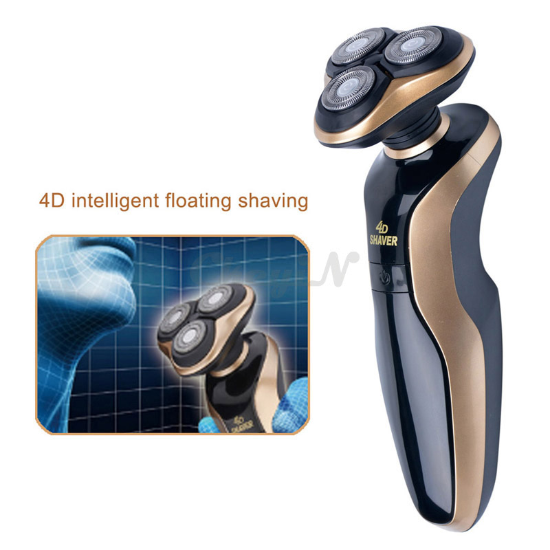 Image of IPX7 4D Rotary Electric Shavers for Men Systemic Waterproof Rechargeable Male Shaver Razor Head Washable Man Shavers RCS61_PJ