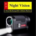 8X32mm Larger Vision HD Professional LED Night Vision Monocular Telescope Military Hunting Device with Lithium Battery