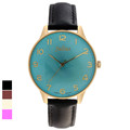 Julius Lady Women s Wrist Watch Quartz Hours Top Fashion Dress Simple Bracelet Band Big Leather