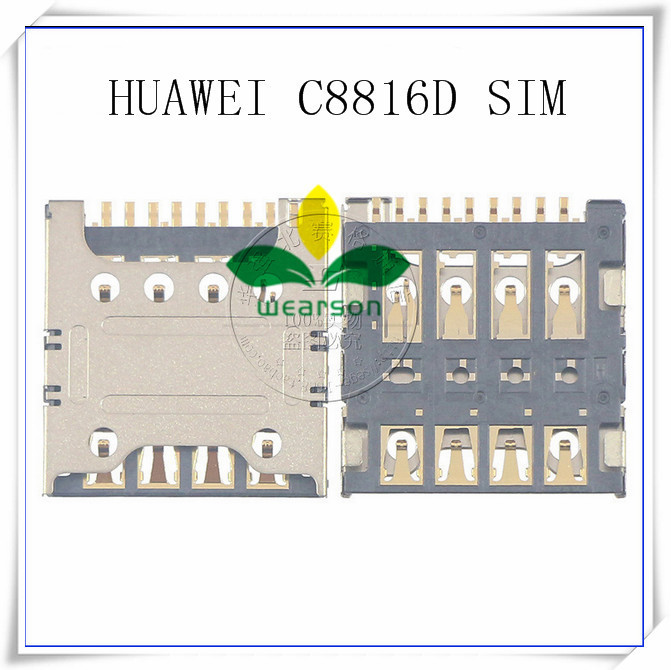 Original New sim card slot for HUAWEI C8816D sim slot adaptor Free shipping