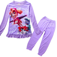 Pajamas kids cute dog sleepwear girls nightgown pyjama enfant children clothing set little girls pajamas pijamas