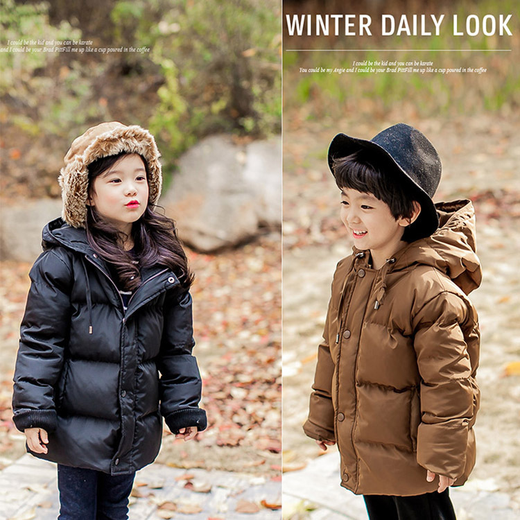 2015 Brand Children Outerwear Warm Coats Baby Girls and Boys Winter Coats Kids Winter Jackets   For 4-17 Years Old 2 Colors