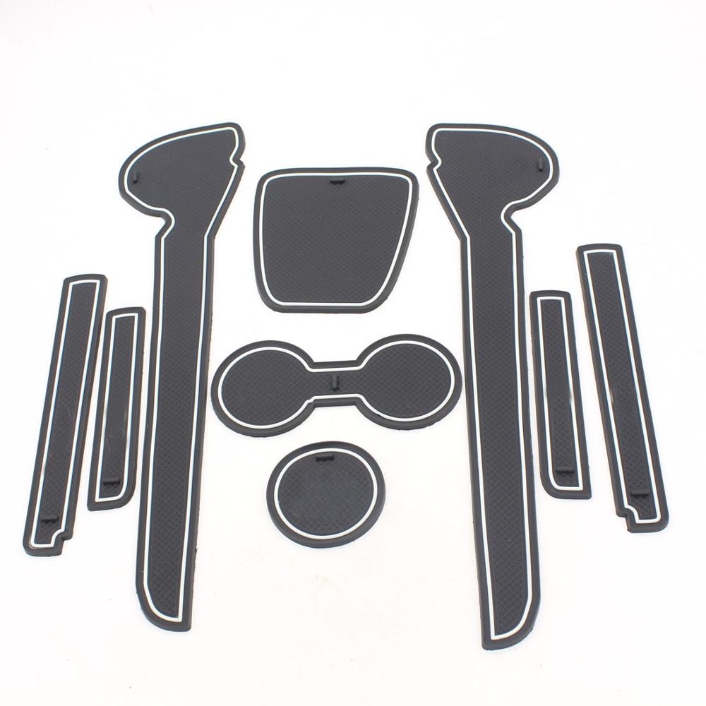 Dongzhen Non Slip Interior cup cushion Door Mat Cup Mat Fit For VW Volkswagen Polo 2011