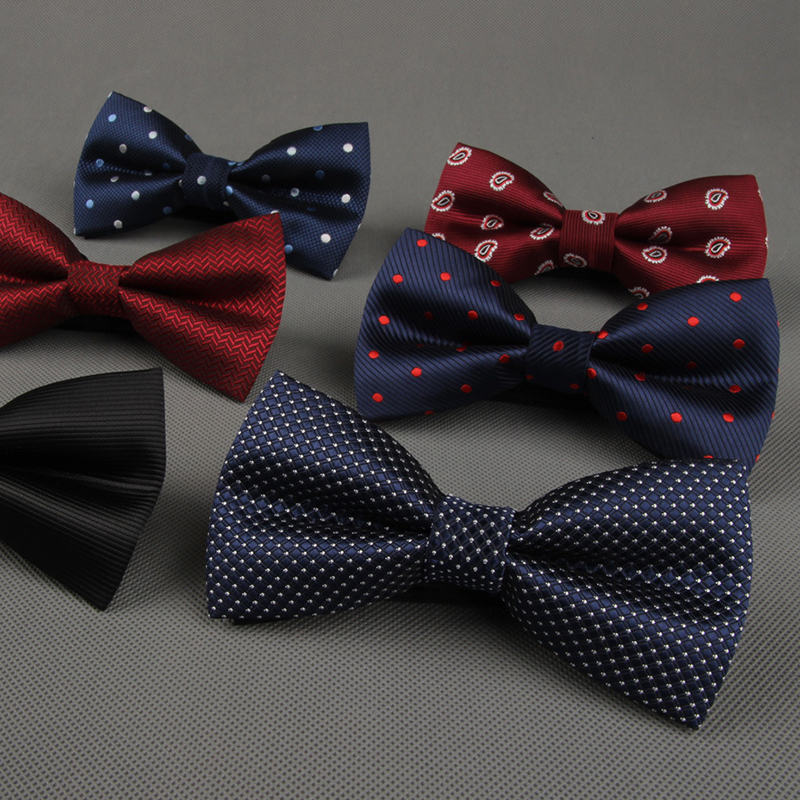 Image of Newest Polyester Men's Bow Tie Brand Classic Dot Tie Bowtie For Men Leisure Business Shirts Bowknot Bow Tie Cravats Accessories
