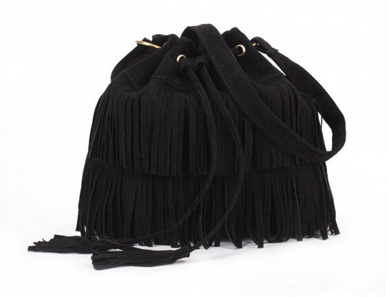 Women Handbag Popular Faux Suede Fringe Tassel Shoulder Messenger Bag New Fashion Handbags
