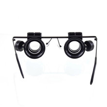 Brand new Glasses Type 20X Watch Repair Magnifier with LED Light
