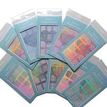 1Sheet Silver Lace Nail Art Hollow inkjet sticker Stamp Templates DIY Templates Nail Art Decoration Nail