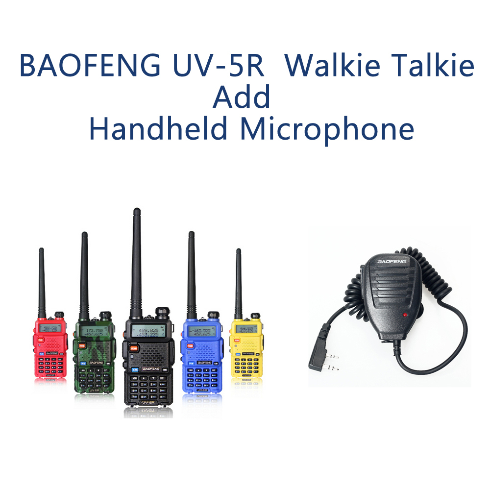 Handheld Microphone Add BAOFENG UV-5R Walkie Talkie
