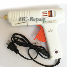 BEST-B-F 100W Adjustable Temperature Hot Melt Glue Gun Ceramic Heating Hot Melt Glue Gun Copper Nozzle Dia=11mm Electronic Tools