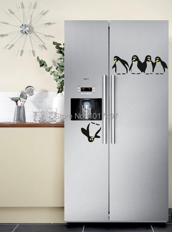 Image of New Design funny kitchen fridge sticker , fridge decals dining room kitchen decorative wall stickers