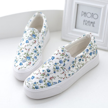 Female spring canvas shoes sneakers pupil lolita low platform Harajuku shoes cotton made casual shivering pedal