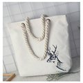 EXCELSIOR 2016 Famous brands women handbags Literature Printing Canvas Tote Female Casual Beach Bags Handbags Shoulder