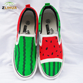 8 Styles Child Shoes Kids Watermelon Cartoon Graffiti Paternity Shoes Hand Painted Canvas Shoes for Boys