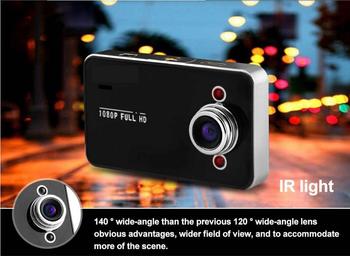 Горячая распродажа K6000 автомобильный видеорегистратор камеры HD 720 P 30FPS 2.4 TFT LCD автомобиля видеорегистратор даш Cam черный ящик автомобиля