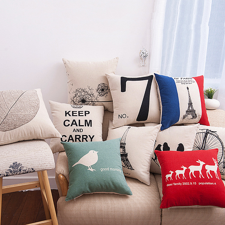 Soft Cozy Cotton Linen Body Pillow Cover Pillowcase Hugging Pillow