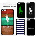 Striped Polo Brand Mobile Phone Cover Case for iPhone 4s 5s 5c 6s 6splus Samsung Galaxy