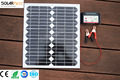 Solarparts 1x15W Glass Solar Module cell kit system panel high efficiency 12V Solar Off Grid Camp