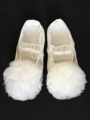 Newborn 1 Year Handmade Non slip Ivory Baby Girl Shoes for Christening Baptism Dress UP XZ0006