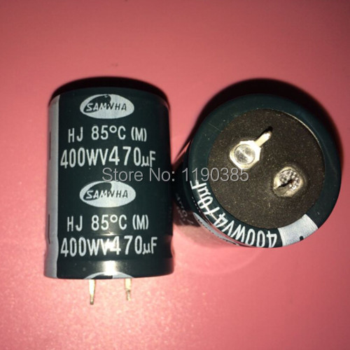 Free hipping  Aluminum electrolytic capacitor  SAMWHA   400V 470UF 30*40  Horn hard foot   The new and original import capacitor