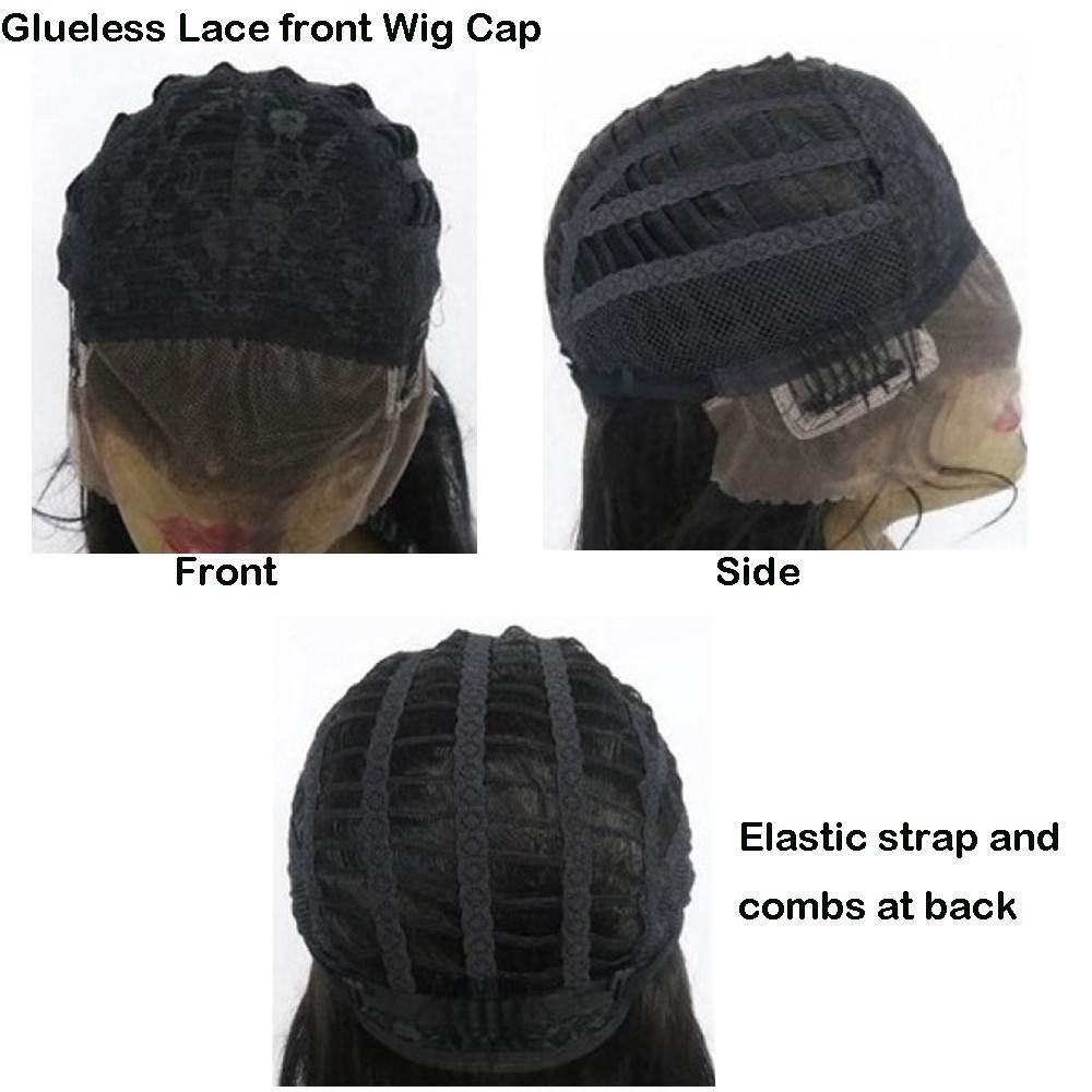 glueless lace front wig cap 1