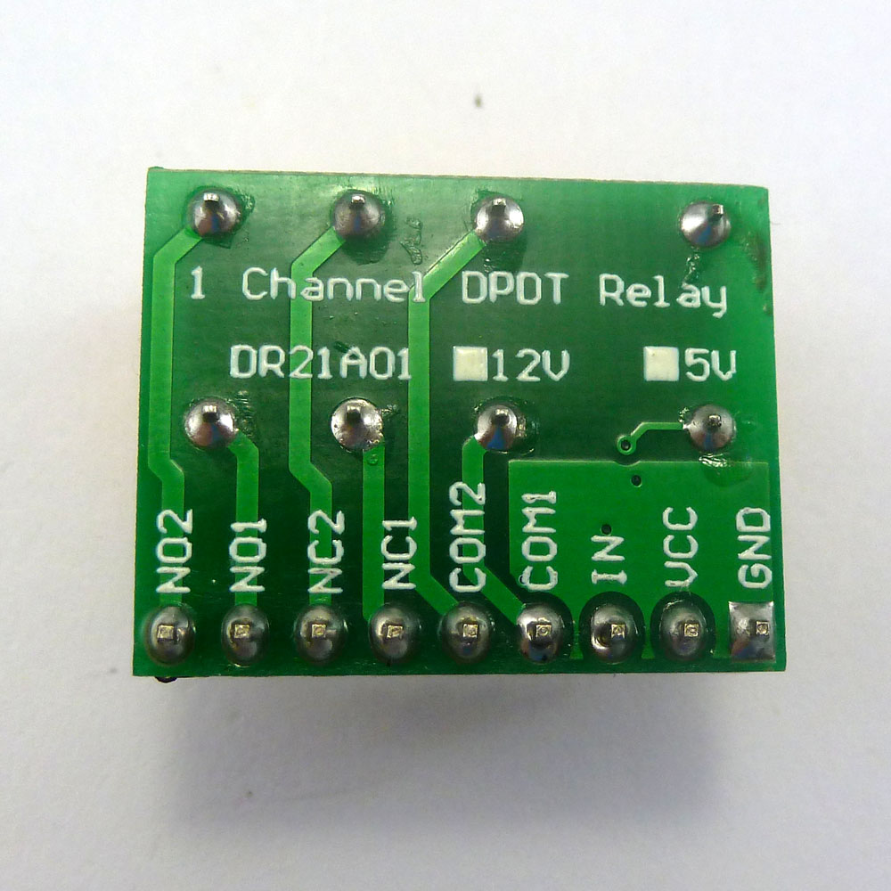 Description Picture 3 of itemDR21C01  DC 12V DPDT Signal Relay Board Dual Channel selector switch Module for Stereo Audio Motor Polarity reversal PLC